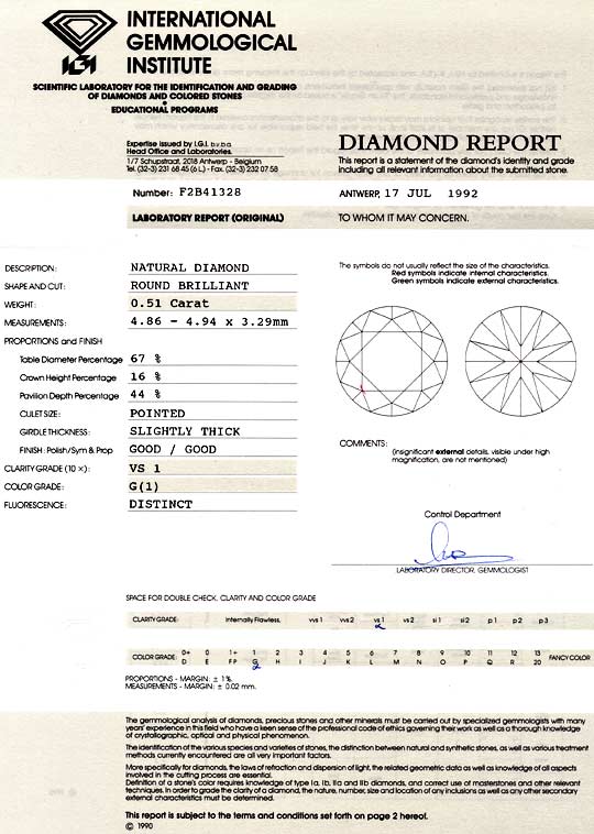 Foto 9 - Diamant 0,51ct Brillant IGI, Top Wesselton feines Weiss, D6043