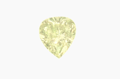 Foto 2 - Fancy Green Yellow Diamant 0,56 ct Tropfen Schliff, IGI, D6183