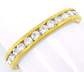 Foto 1 - Juwelier, Vollmemoire Gold-Ring! 18Karat/750! Gelbgold, S0516