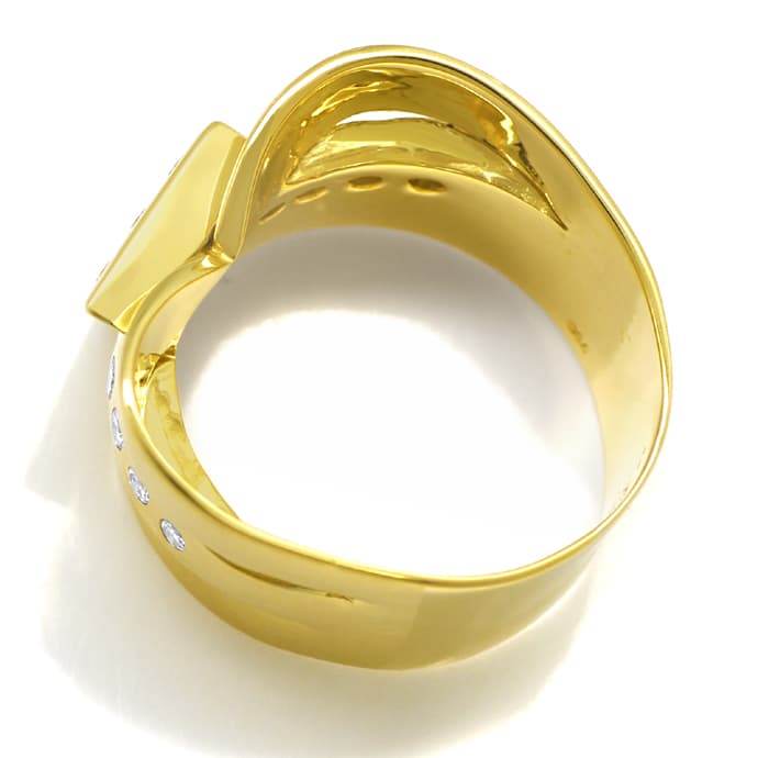 Foto 3 - Design Herz Ring mit lupenreinen Brillanten in Gelbgold, S1672